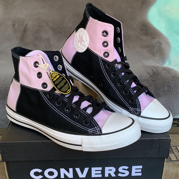 CONVERSE CTAS HI BLACK/MAGNET BLACK/WHITE MENS - Picture 7 of 16